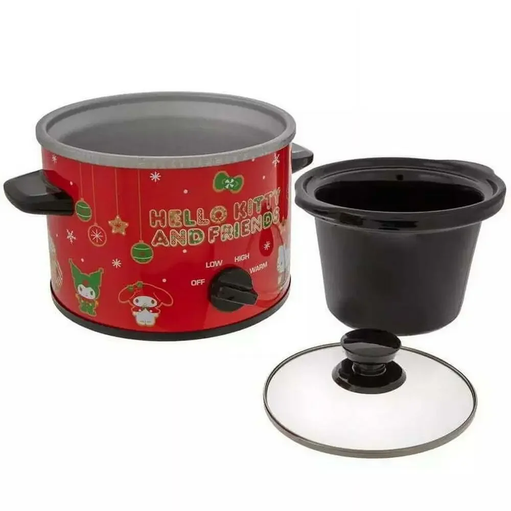 HELLO KITTY SLOW COOKER 2 QUART RED POT RARE COLLECTIBLE  KAWAII SANRIO HOLIDAYS